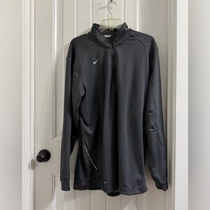 Nike Gray Performance Quarter-Zip Pullover Jacket